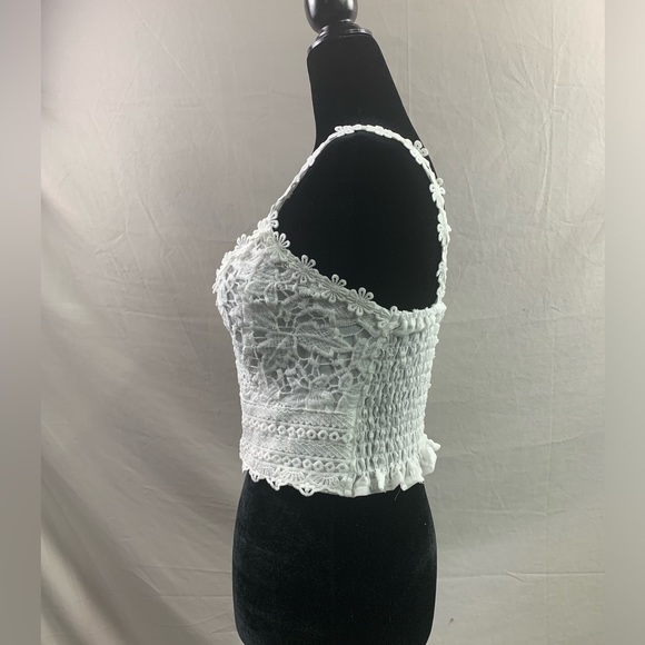 White Guipure Lace Cami Top - Picture 7 of 11